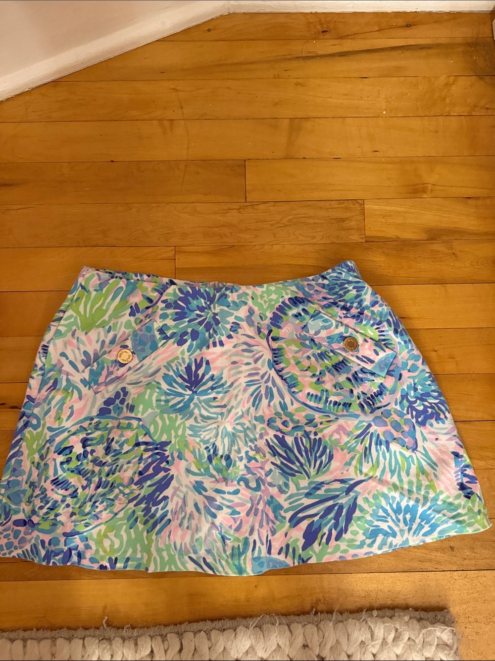 Lilly Pulitzer tropical floral skirt